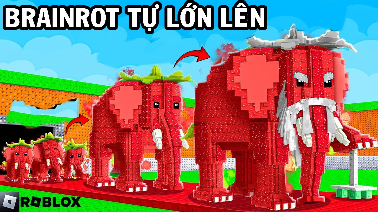 Từ 0$ 100 nghìn tỷ $ với Brainrot OG có khả năng tự lớn lên trong Đánh Cắp Brainrot Roblox |TNGaming