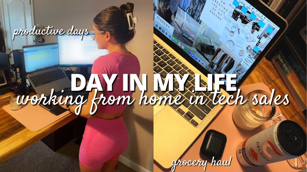 VLOG:Busy & Productive Work Day in My Life Vlog | Working in Tech Sales, Grocery Haul, Planning Days