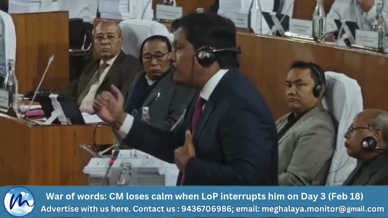 War of words: Conrad Sangma loses calm when Mukul Sangma interrupts on Day 3, February 18