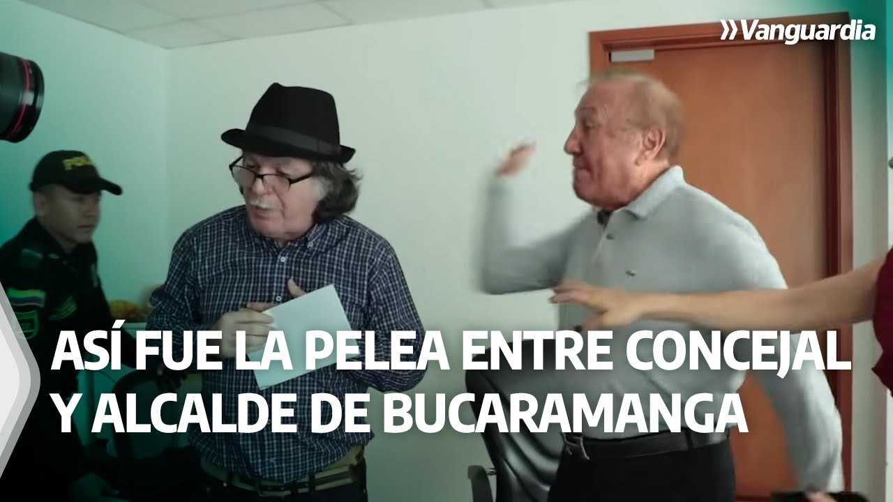 Así fue la pelea entre concejal y Alcalde de Bucaramanga | Vanguardia