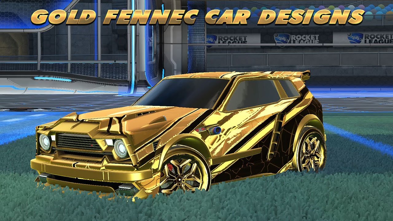 Gold Fennec Car Designs - Rocket League