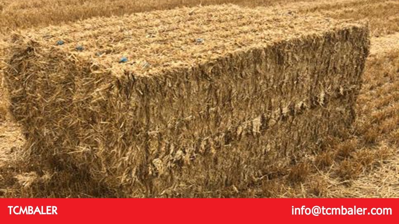 Rice straw baling machine