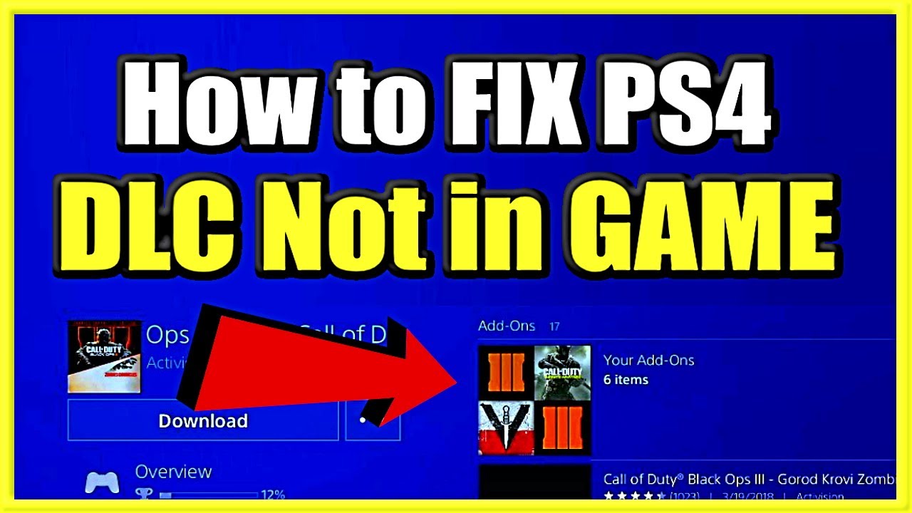 Как исправить ошибку &laquo;PS4 DLC установлен, но не установлен в &laquo;Игра и установка дополнений&raquo;&raquo; (быст...