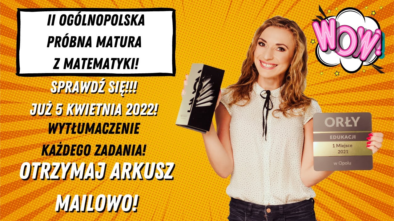 🔥 II Ogólnopolska próbna matura z matematyki 2022! ZAPISZ SIĘ! #matura2022 #matematyka  #arkusz