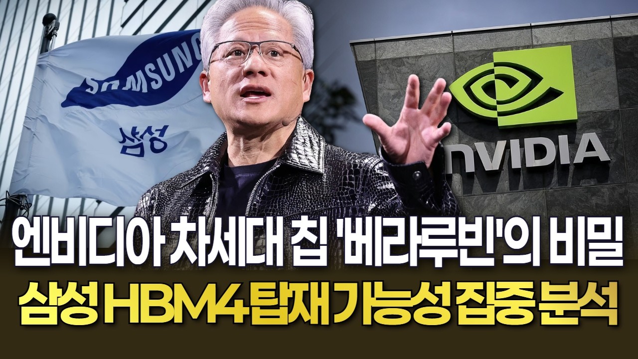 엔비디아 차세대 칩 '베라루빈'의 비밀 삼성 HBM4 탑재 가능성 집중 분석