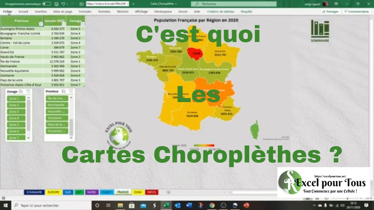✅ EXCEL GRATUIT : Comment Créer et Utiliser une Carte Choroplèthe dans Excel ?