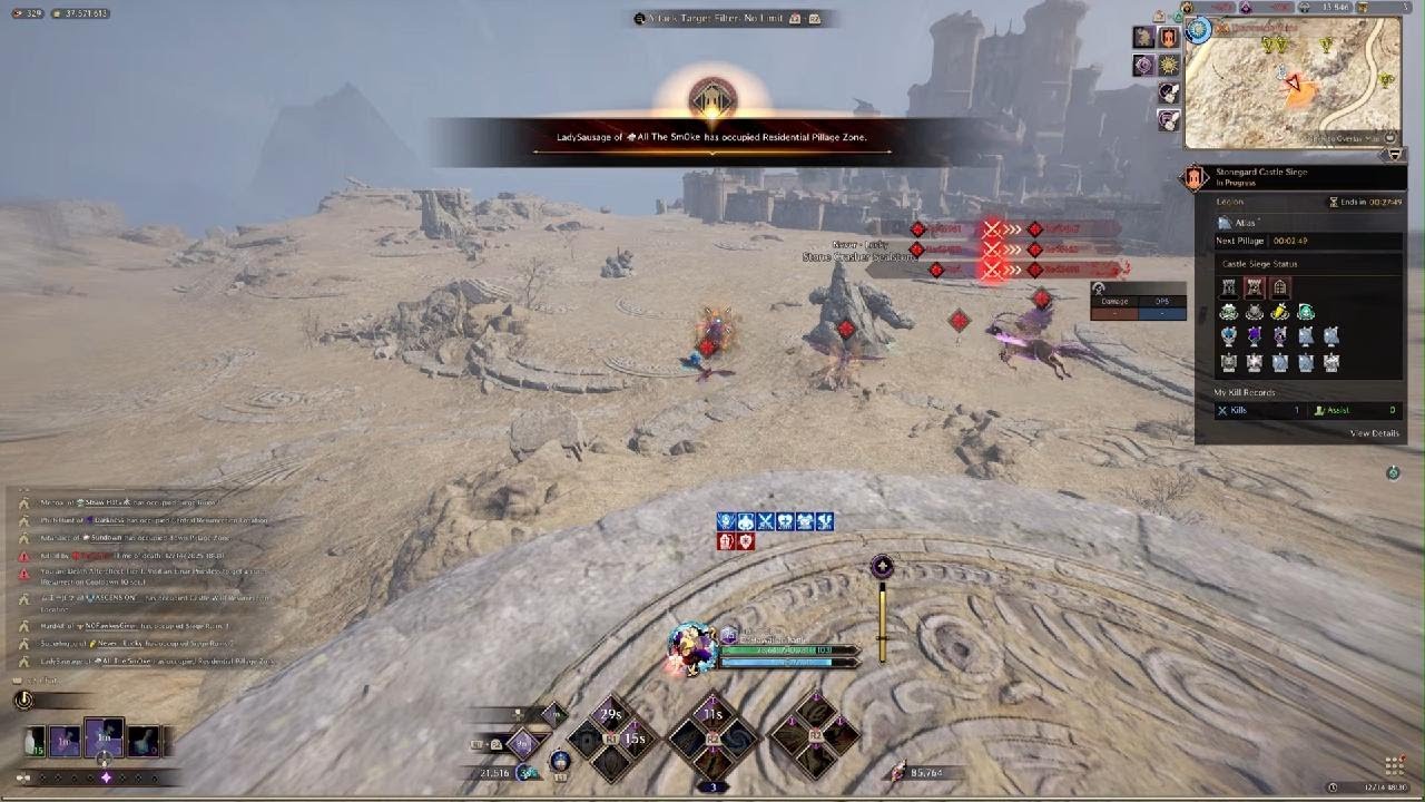 Throne And Liberty Siege Guildless Tank Solo Run