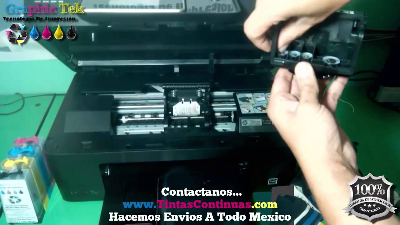 Instalacion Sistema De Tinta Continua En HP Photosmart Plus e-All-in-One Printer - B210a