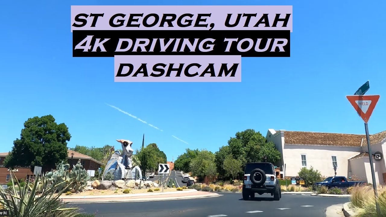 St George, Utah | 4k Driving Tour | Dashcam | Utah Tech