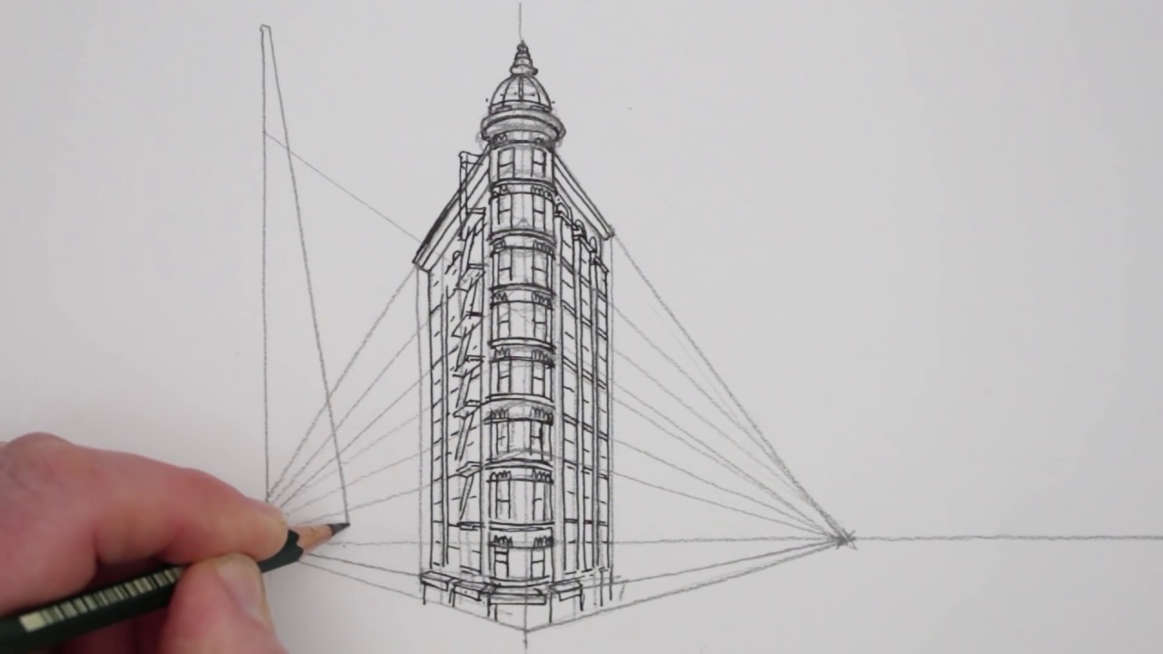 How to Draw in 2-Point Perspective: Buildings: San Francisco