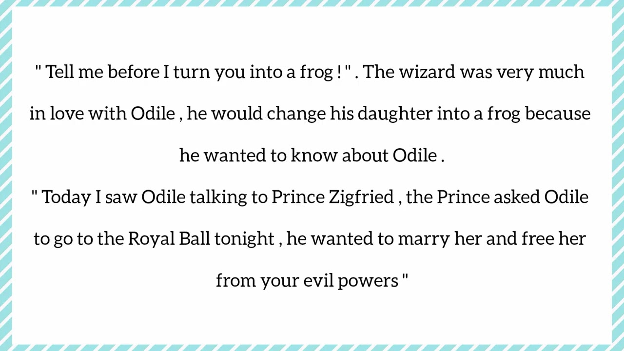 قصة Swan lake ch( 3)