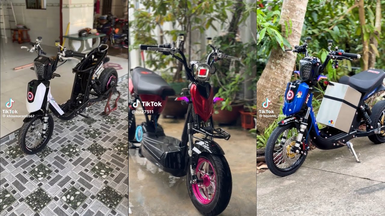 TikTok Xe Điện || Phần 9 - Tổng Hợp Những Chiếc Xe Điện Độ CapA - 133❤️Thịnh Channel✅