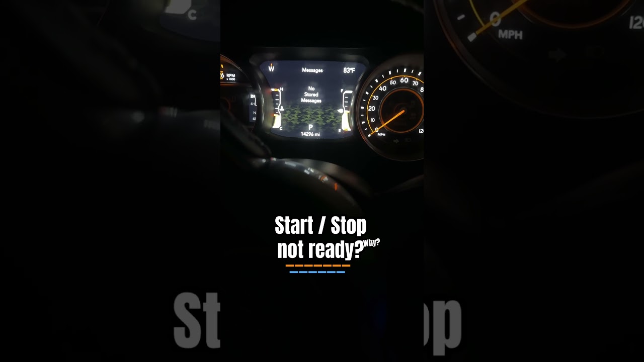 Jeep Gladiator Start / stop Not working