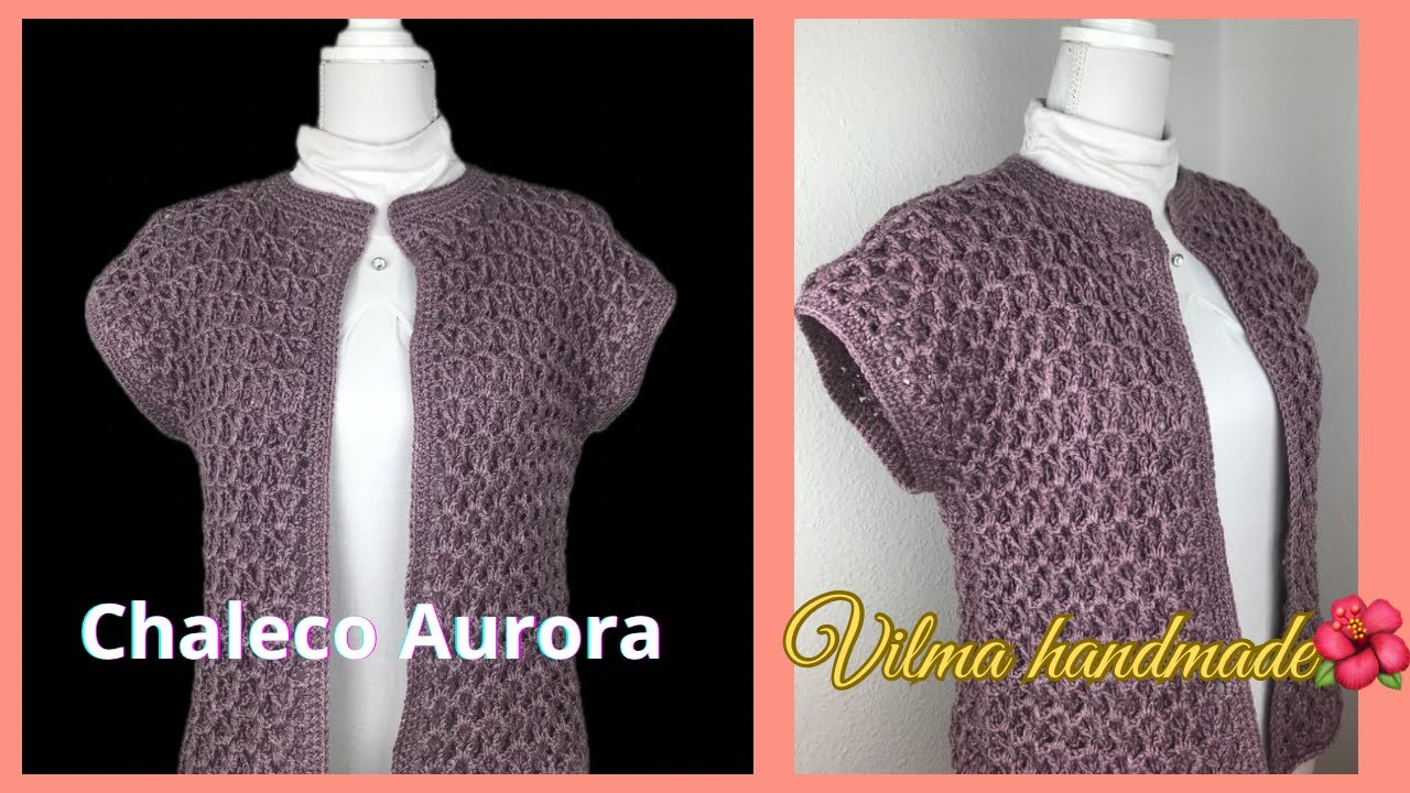 Chaleco a crochet fácil, bonito y abrigador #crochet.