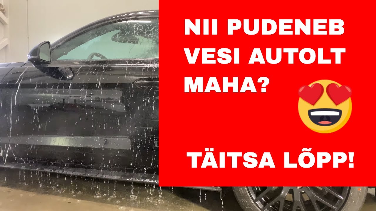 Auto keraamiline kaitse - vett-t&otilde;rjuv efekt.