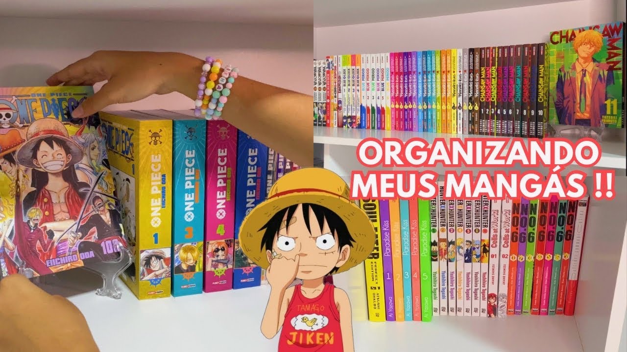 Como eu organizo meus mangás !! ✨| Luana Lima