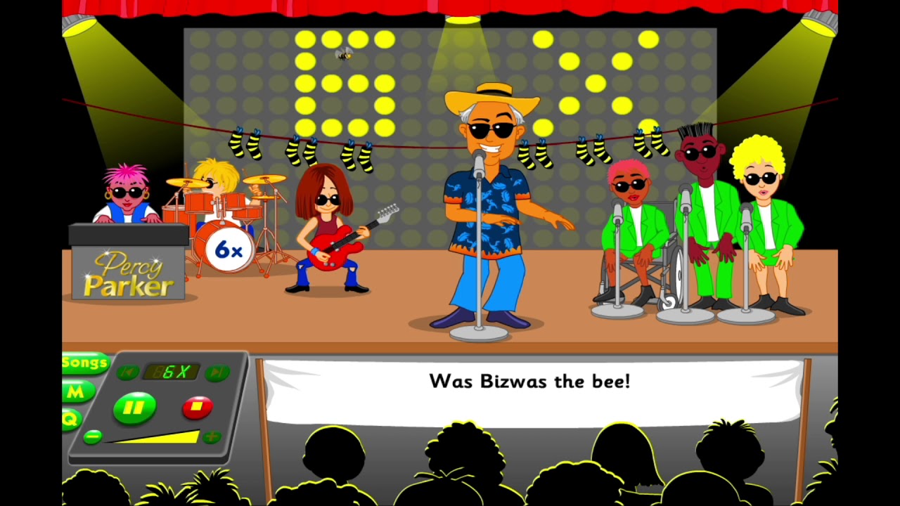 6 Times Table Song - Percy Parker - Biswas The Bee - animation, lyrics & GRID