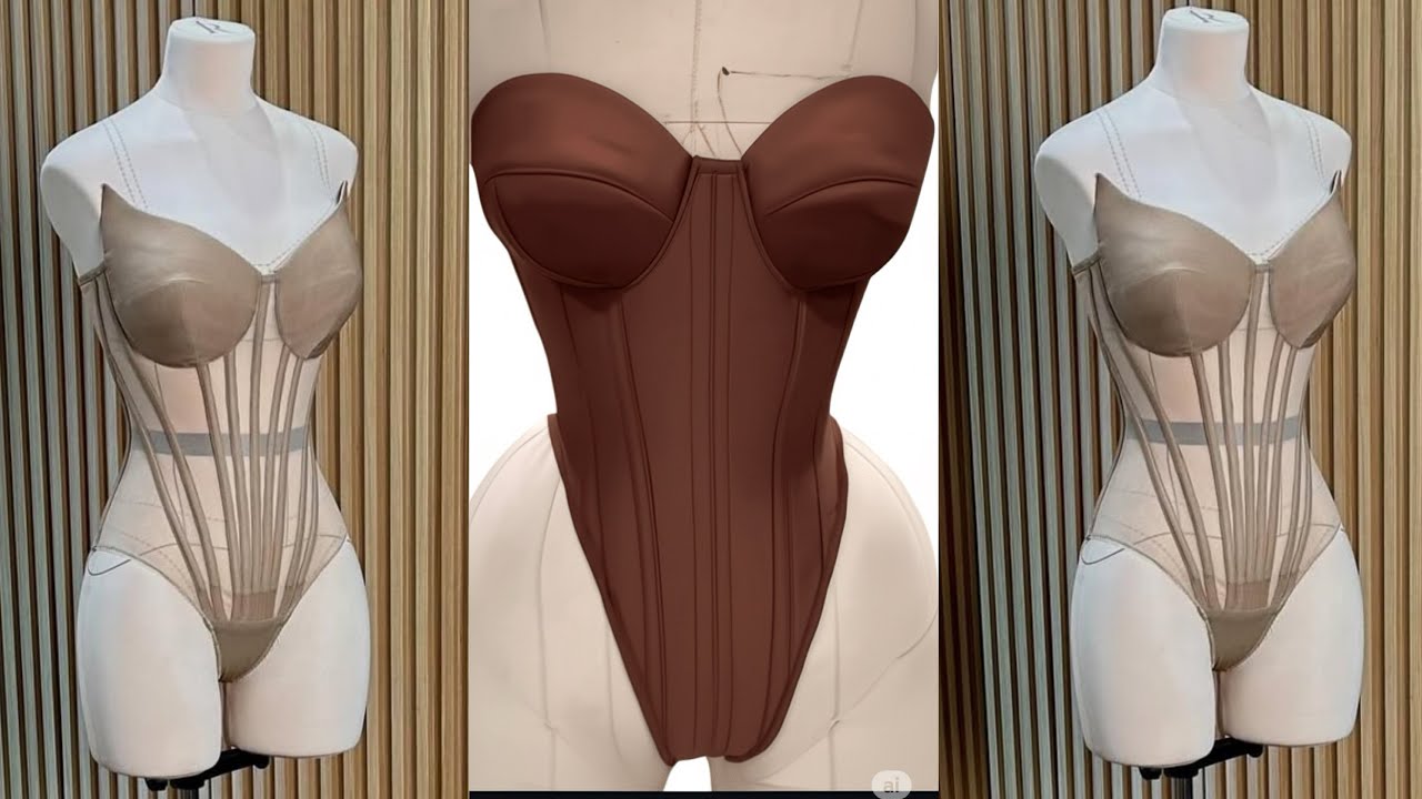 How to Draft Corset Bodysuit Pattern. Detailed & Beginner Friendly