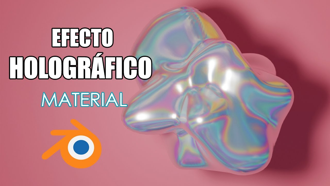 Material Holográfico/Tornasol FÁCIL y RÁPIDO en Blender (Tutorial)