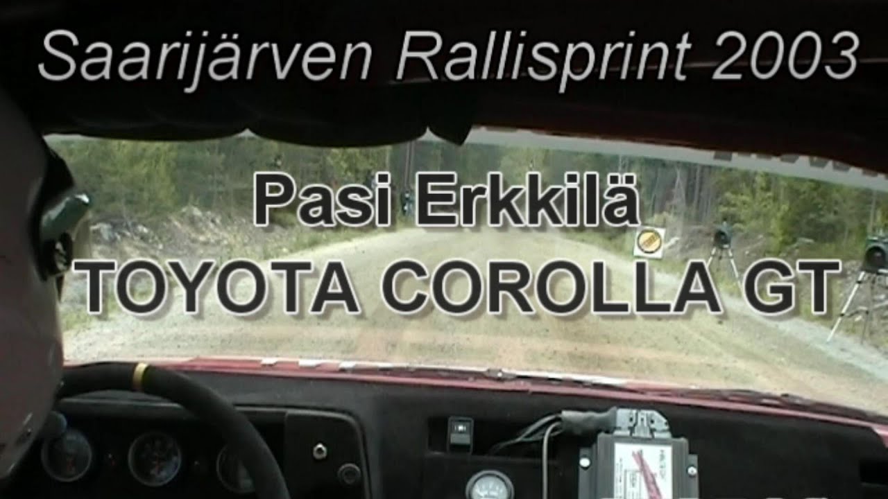 Toyota Corolla GT / Pasi Erkkilä -  Saarijärven Rallisprint 2003