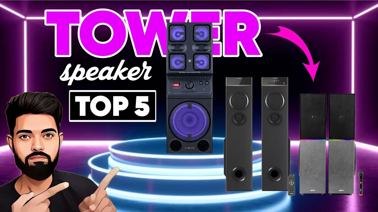 Best tower speaker 2025 | best tower speaker under 5000 | best party speaker with mic , zebronics