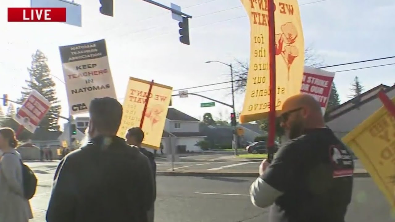 Natomas teachers strike starts
