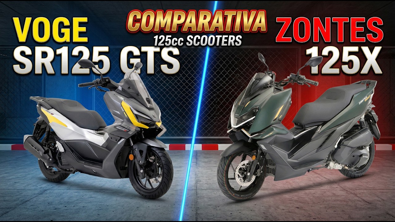 Voge SR125 GTS vs Zontes 125X: ¿Cuál es el mejor scooter 125 GT? 🛵💨