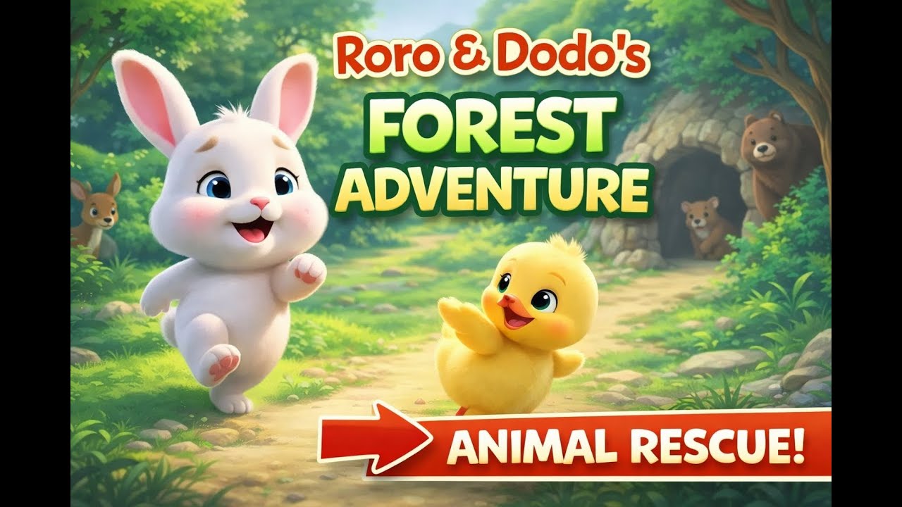 Roro and Dodo's Forest Adventure: A Heartwarming Animal Rescue Story