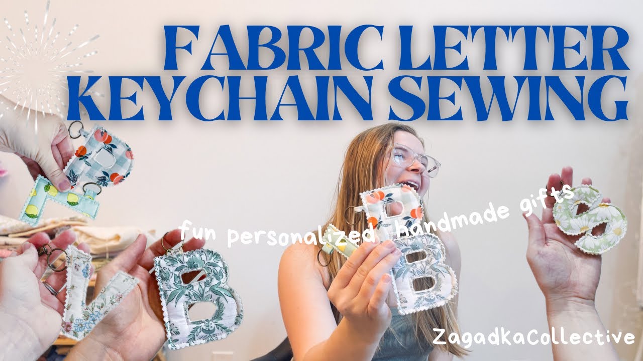 DIY Make a Personalized Custom Keychain - An Easy, Quick, and Beginner Friendly Sewing Tutorial