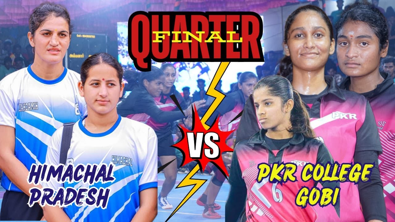 QUARTER| HIMACHAL PRADESH vs PKR GOBI |#THIRUPATTHUR|#ALL INDIA WOMEN'S KABADDI 2024