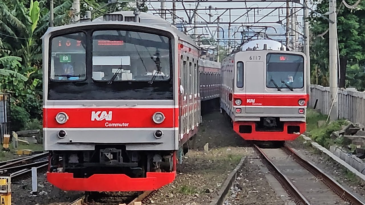 [4K] Stasiun Duri: Kompilasi Kereta TM 6000, JR 205, EA203, CLI-125 | KRL Commuter Line (5/7)