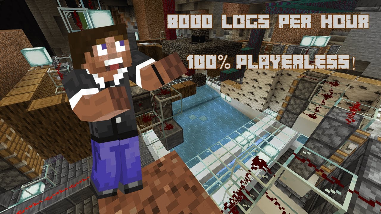 100% Playerless 6-In-1 Tree Farm - Bedrock Edition - Showcase