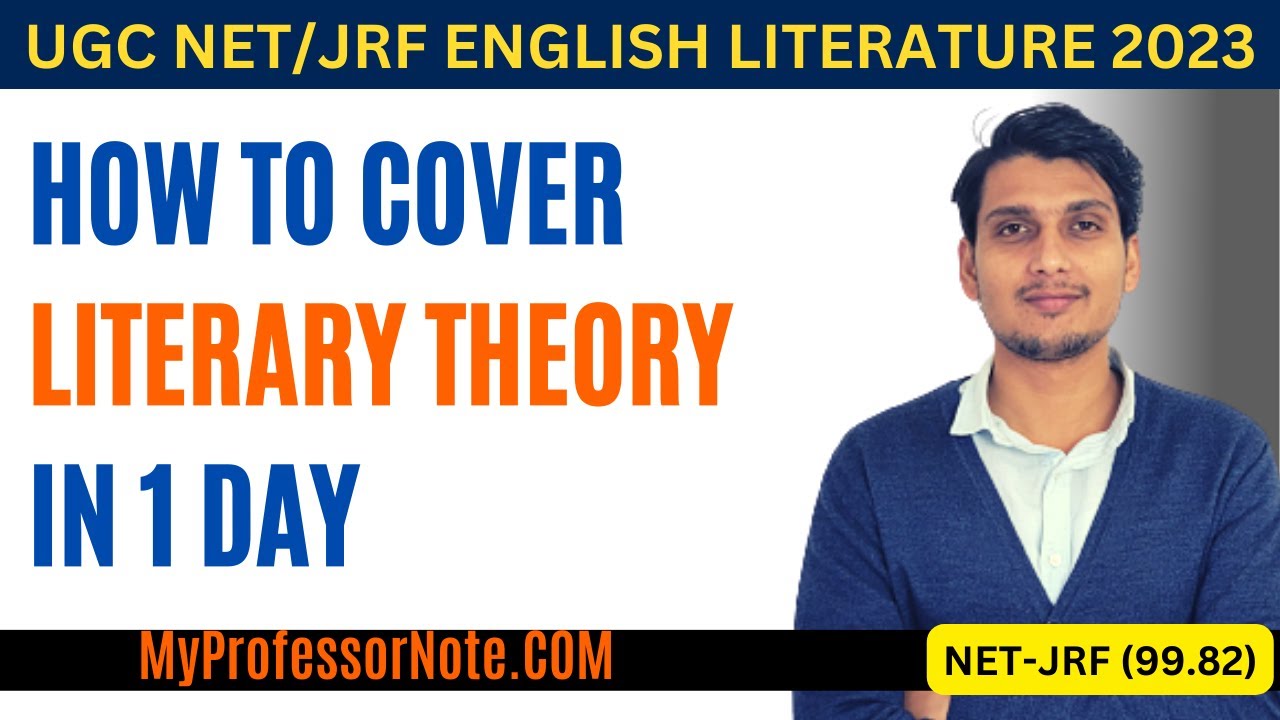 How to cover Literary Theory in a 1 day for UGC NET English Literature June 2023