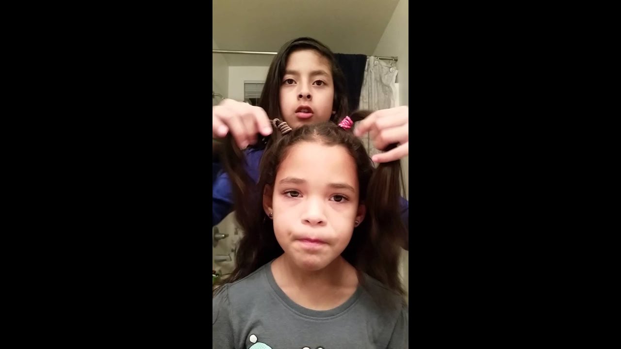 Doing my sisters hair