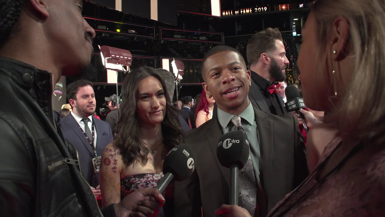 Kickout @ WWE 2019 Hall Of Fame Red Carpet with Lio Rush