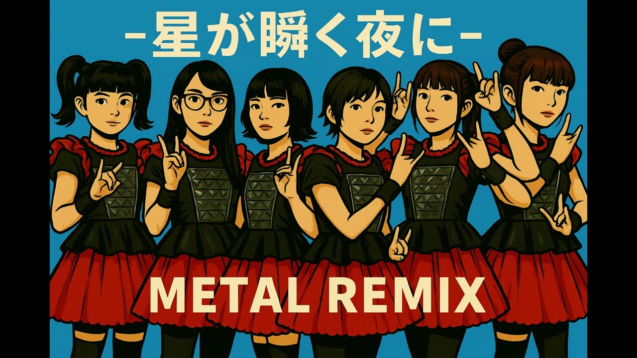 -星が瞬く夜に- / BiSH (Cover) METAL REMIX ver. | FakeMusic_Japan