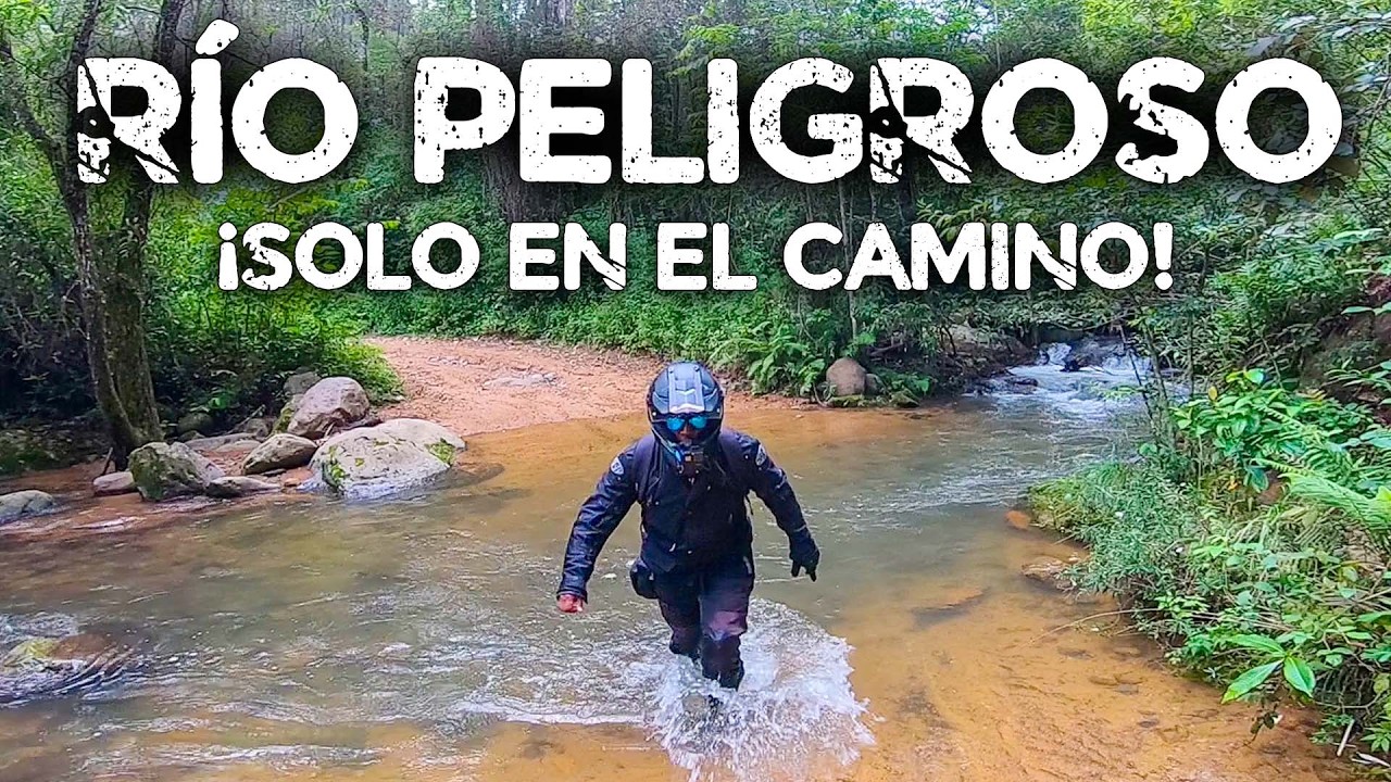 ¡CRUCÉ UN RÍO PROFUNDO! Camino SOLITARIO en MOTO | Sierra Sur OAXACA (CAP 171)