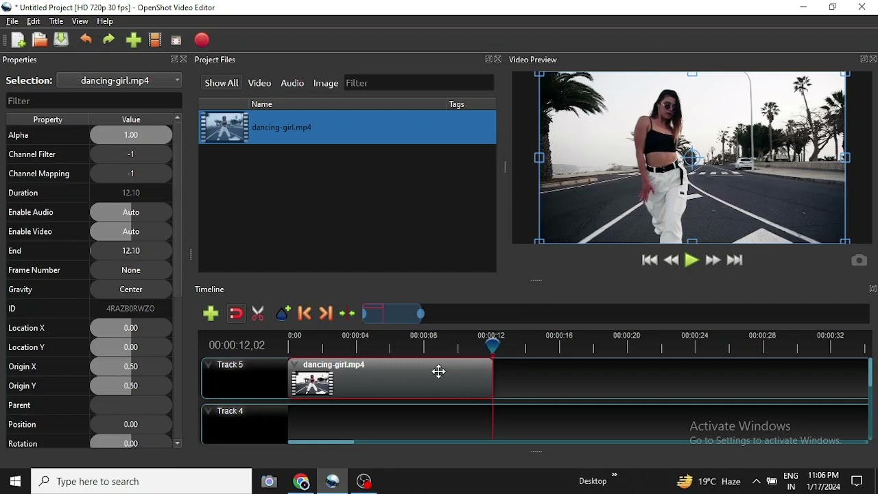 Slow Down or Speed Up a Video or Part of a Video with Openshot Editor
