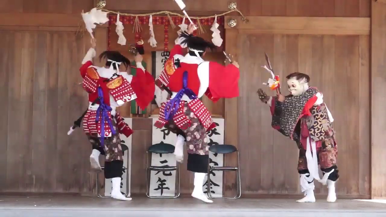奉納神楽 国司 5/5 庄内原神楽 (於)西寒多神社 ふじ祭り 2019