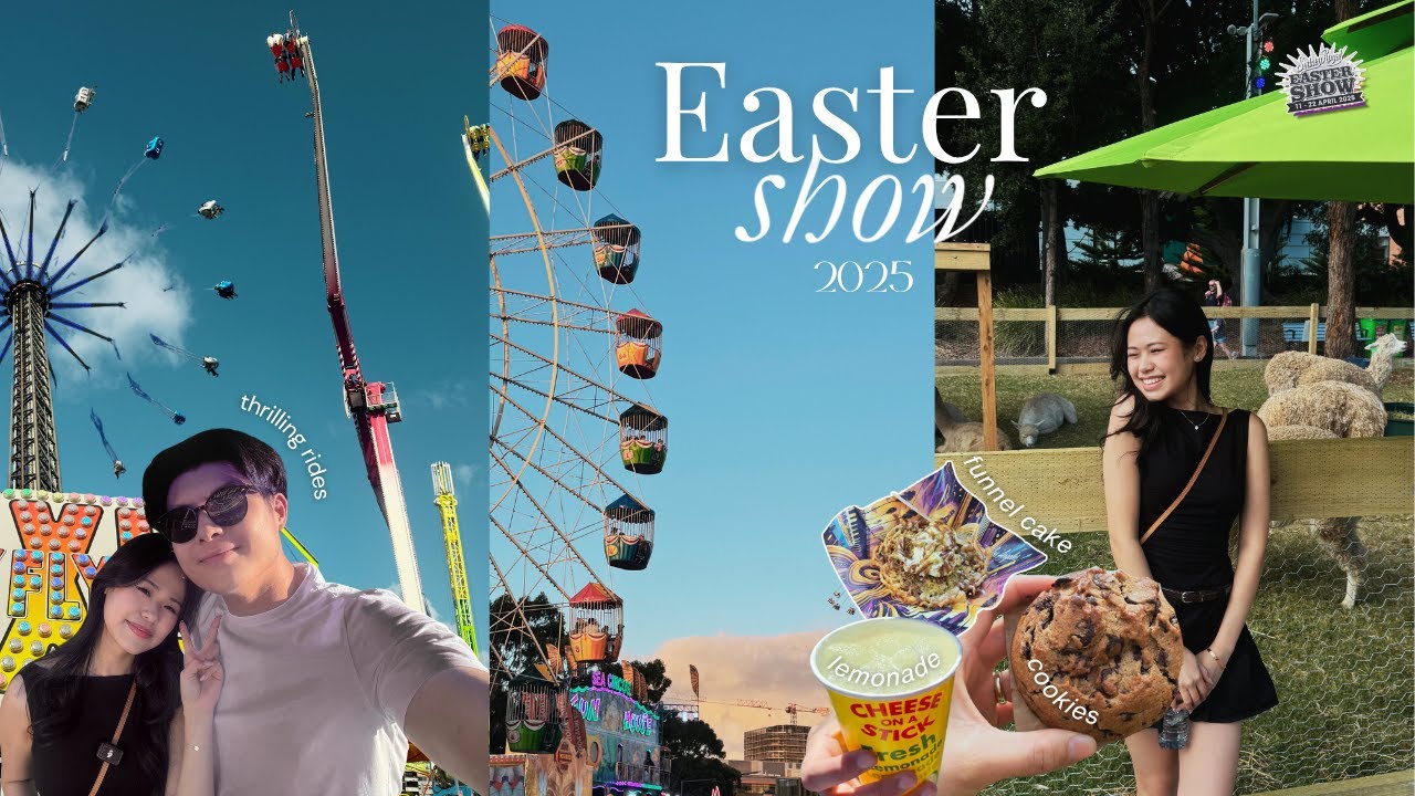 SYDNEY EASTER SHOW DATE VLOG 🎡🎢 | Carnival Food & Extreme Rides