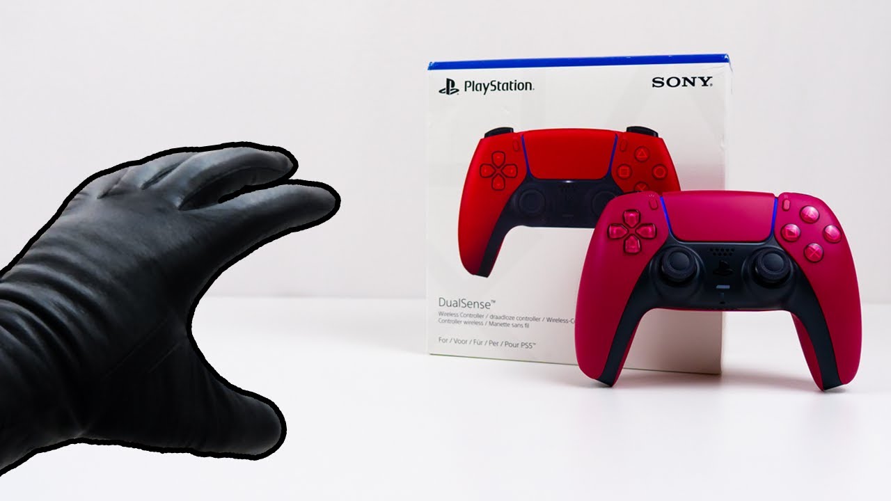 Sony PlayStation 5 PS5 Dual Sense Controller Cosmic Red Unboxing - ASMR