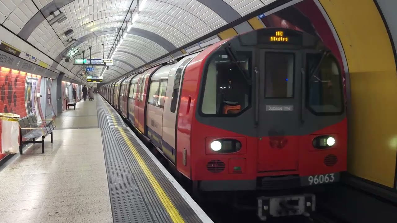 Jubilee line (96 Stock) Arriving at Green park 18/01/26 (4K)