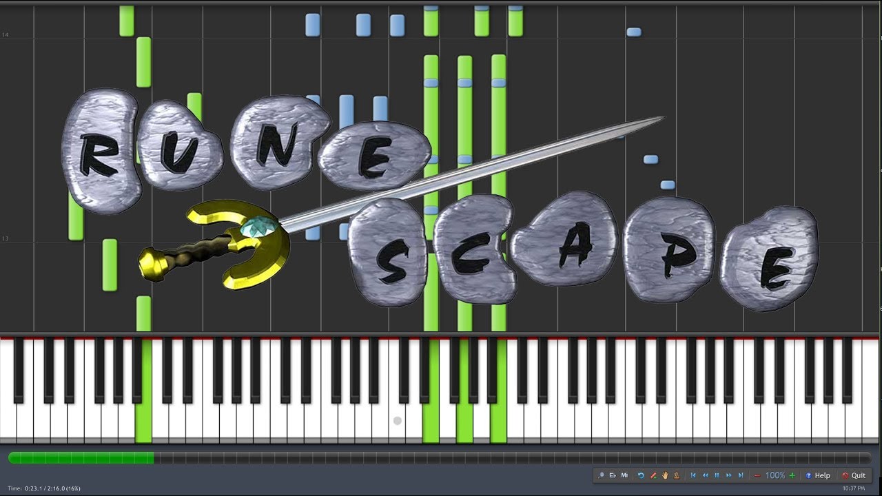 Autumn Voyage - RuneScape Soundtrack [Piano Tutorial] (Synthesia)