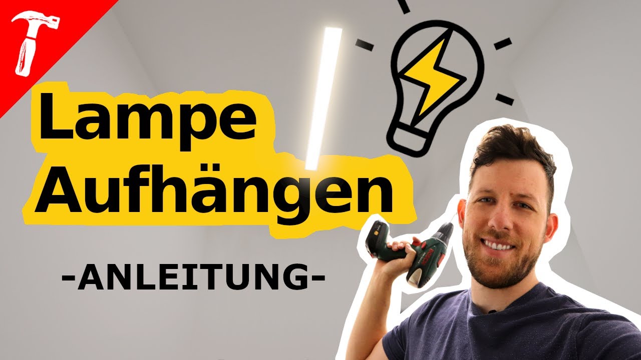 LAMPE Aufhängen - so gehts ganz einfach! | Anleitung | Rob Renoviert