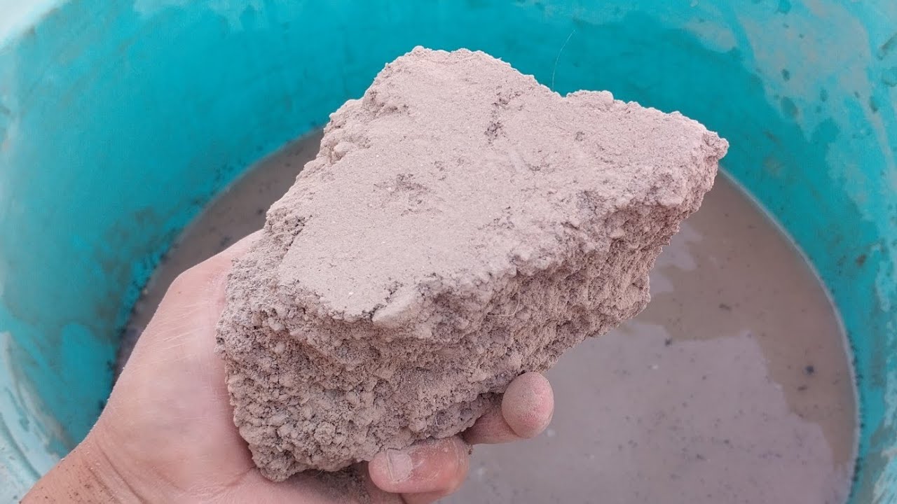Brown Concrete Water Crumbling ASMR