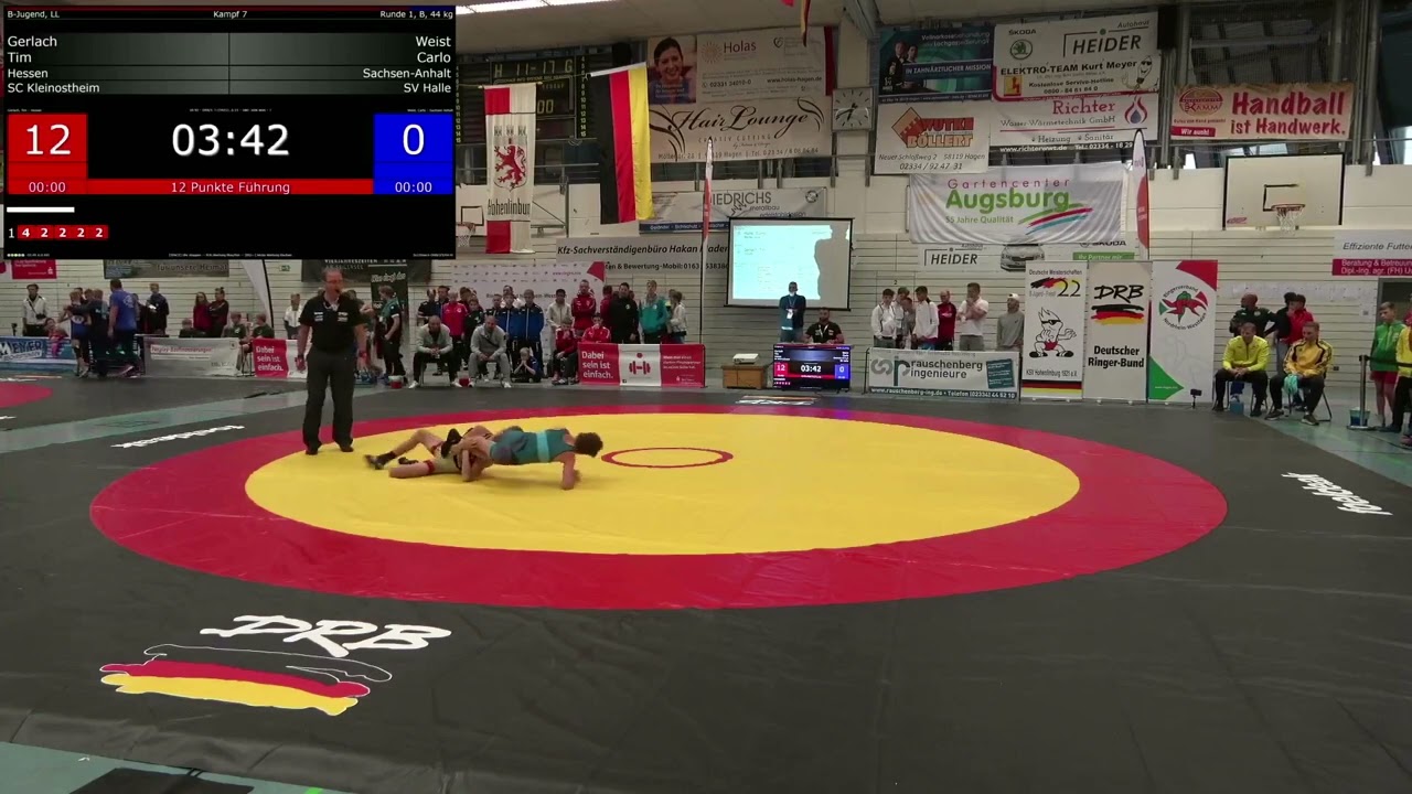 HD#2 Tim Gerlach (SC Kleinostheim HES) - Carlo Weist (SV Halle SAH) B-Jugend 44 kg DM 2022 16.09.22