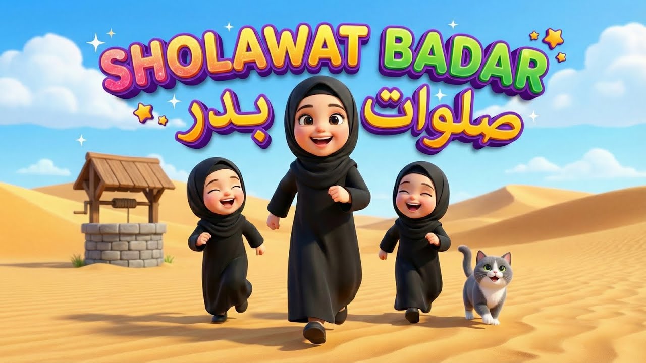 SHOLAWAT BADAR | Lagu Anak Islami Terpopuler | Animasi Kartun Anak Islami