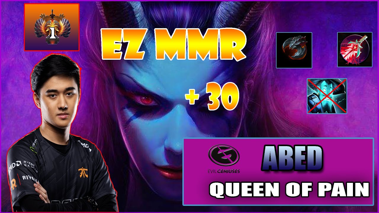 EG.ABED [ Queen of Pain ] perspective | EVIL GENIUSES DOTA 2 | Immortal 1 gameplay