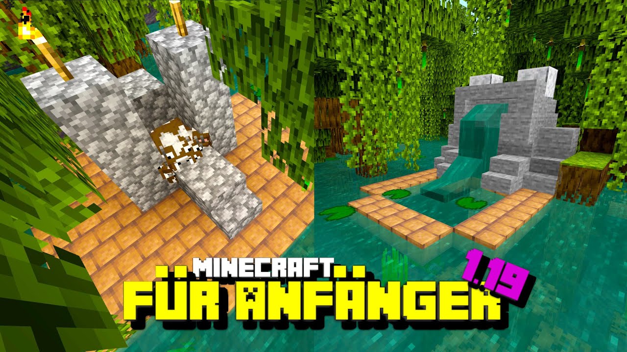 Lederfarm und Froschbrunnen |  Minecraft f&uuml;r Anf&auml;nger 1.19 #5 | LarsLP