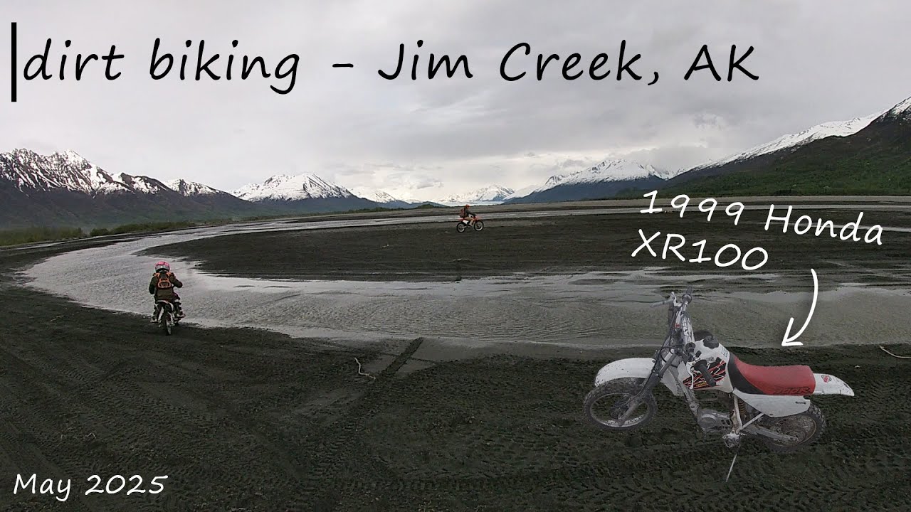 dirt biking - Jim Creek in May